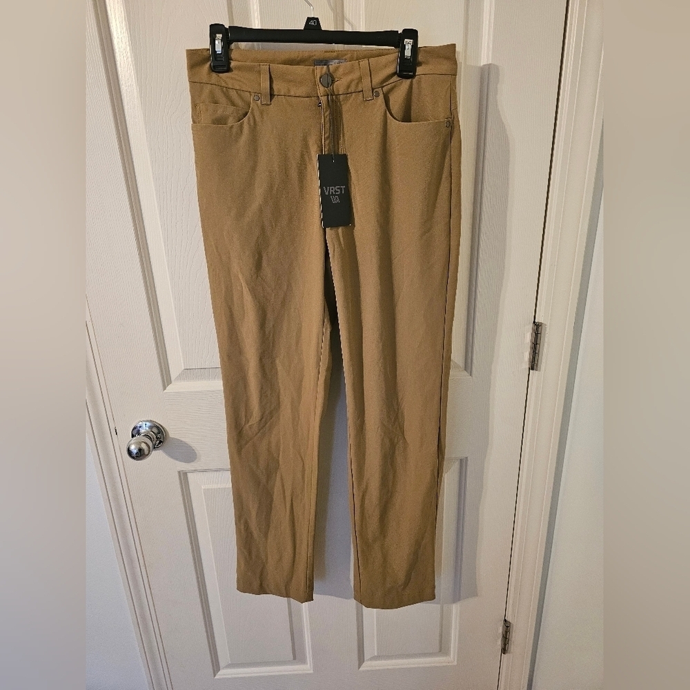 VRST NWT Commuter 5 Pocket Athletic Fit Pants Chinos Golf Mens Size 31x32
